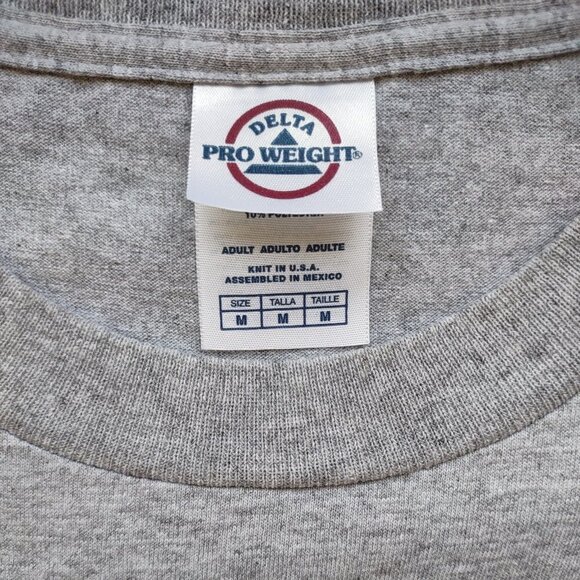 MIT Men's Long Sleeve T-Shirt Crew Neck  Size Medium  Collegiate  Pre-Shrunk - Picture 7 of 8